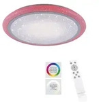LED Deckenlampe dimmbar mit Fernbedienung Schlafzimmerlampe Sternenhimmeleffekt