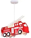 Feuerwehr Auto H&auml;nge Leuchte rot Pendel Lampe Kinder Spiel Zimmer Beleuchtung...