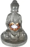 LED Solarlampe Lampe Leuchte beleuchtete Skulptur Buddha Kunststoff