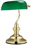 Nostalgie Antik Retro Bankerlampe Schreibtischlampe Tischleuchte Globo Antique gr&uuml;n