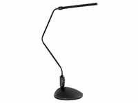 Schreibtischlampe schwarz Klemmleuchte LED Tischleuchte flexibel, 3,6W 200lm