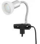 Klemmlampe wei&szlig; Klemmleuchte Klemmlampe LED mit Stecker, Tischleuchte Leselampe,