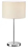 Moderne 1-flg Tischleuchte Schlafzimmer Schalter Nickel matt TRIO 511100101