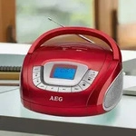 Stereo Radio mit USB und SD Slot Stereoanlage Radiorecorder rot Musikanlage MP3