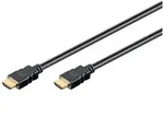 HDMI Stecker Rund Kabel High Speed 1m HDCP Konform schwarz TV DVD Audio 3D...
