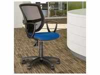 Ergonomischer Dreh Stuhl Büro Schreibtisch Chef Sessel Gaslift blau Nowy Styl...