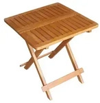 Au&szlig;en Bistro Tisch Holz Akazie ge&ouml;lt braun Garten Balkon Terrassen M&ouml;bel...