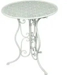VINTAGE Beistell Bistro Tisch Landhaus Balkon Shabby Look Garten Grundst&uuml;ck Deko