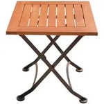 Beistelltisch klappbar Campingtisch Balkontisch L&auml;nge 45 cm Eukalyptus Holz