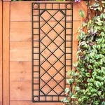 Au&szlig;en Wand Dekor Gitter Garten Dekoration Terrasse Rankgitter Spalier schwarz