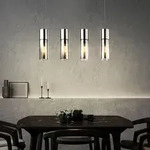 Decken Pendel Leuchte Glas Zylinder Strahler rauch Wohn Ess Zimmer H&auml;nge Lampe Globo