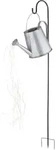 Wasserfall Gie&szlig;kanne Solar LED Garten Deko drau&szlig;en Gie&szlig;kanne mit Lichterkette