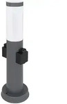 Au&szlig;en Steh Lampe Garten Beleuchtung Steckdosen Edelstahl Sockel Strahler Stand