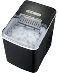 Eisw&uuml;rfel Maschine schwarz 1,85l Ice Cube Maker Leise 120W LED Anzeige...
