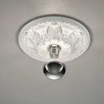 Deckenlampe ausgefallen Stuckrosette Decke Lichter Stuckleuchte wei&szlig;, Gips, Pariser
