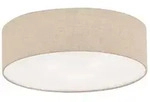 Deckenleuchte Wohnzimmerlampe Schlafzimmerleuchte Metall Leinen D 60 cm