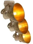 Deckenleuchte Deckenlampe Spotleuchte Wohnzimmerlampe, 3 Flammig, Metall bronze
