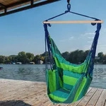 H&auml;ngesessel Outdoor ohne Gestell H&auml;ngeschaukel Baumwolle Hartholz