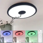 Deckenleuchte mit Bluetooth Lautsprecher Deckenlampe mit Farbwechsel dimmbare Lampe