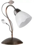 Tisch Lampe Wohn Zimmer Beleuchtung Steh Leuchte Metall Kristall Glas Wei&szlig;