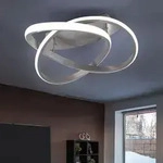 LED Design Decken Lampe Wohn Schlaf Zimmer Ring Design Leuchte Switch DIMMER Reality