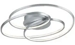 LED Decken Lampe Wohn Zimmer Ring Leuchte silber Switch DIMMER Trio Leuchten