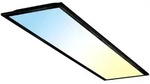 Aufbau Panel LED Deckenlampe dimmbar mit Fernbedienung Deckenleuchte schwarz, 24W