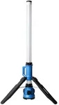 LED Strahlers&auml;ule Lichts&auml;ule Arbeitsstrahler AKKU Alu Gelb Hybrid IP54 H 100 cm