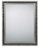 Wandspiegel H&auml;ngespiegel Dekospiegel Holz silber antik Flurspiegel H 70 cm
