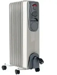 &Ouml;lradiator mobiler Heizk&ouml;rper &Ouml;lheizung Heizger&auml;t mit Rollen, Thermostat