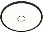 LED Deckenlampe mit Backlight Wohnzimmerlampe schwarz Deckenleuchte Flurlampe,