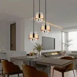 Deckenlampe H&auml;ngeleuchte Pendellampe Esszimmerleuchte Messing Glas H 120 cm
