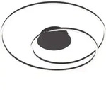 Deckenlampe Deckenleuchte LED dimmbar Fernbedienung Schlafzimmerlampe schwarz