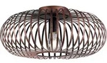 Deckenleuchte 1 flammig Deckenlampe Wohnzimmer Gitter kupfer E27, Metall, 1x E27