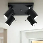 Deckenlampe 4-flammig Deckenstrahler Wohnzimmer Beleuchtung Spot Deckenstrahler