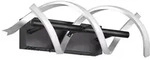 Wandleuchte dimmbar Modern Designlampe Wand schwarz Wohnzimmerleuchte silber, CCT