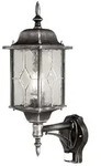 Wandleuchte Au&szlig;enleuchte Laterne Sensor Metall Glas H 53,2 cm 1 Flammig schwarz