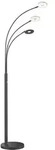 Stehleuchte Standlampe Wohnzimmerlampe LED Metall Schwarz CCT Dimmbar H 185 cm