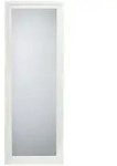 Wandspiegel Ganzk&ouml;rperspiegel Holzspiegel antik wei&szlig; Flurspiegel H 150 cm