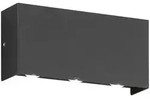 Gartenlampe Wandleuchte Au&szlig;enleuchte LED Metall Schwarz Wandspot IP54