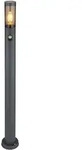 Wegeleuchte Bewegungsmelder Pollerleuchte Gartenlampen rauchfarben H 110cm