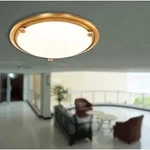 Deckenlampe K&uuml;chenleuchte Deckenleuchte bronze 2 flammig Glas Flurlampe wei&szlig;