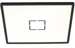 Deckenleuchte mit Hintergrundbeleuchtung LED Deckenlampe eckig Flurlampe Schwarz