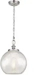 Pendellampe Deckenlampe H&auml;ngelampe Stahl Glas Edelstahl D 30,5 cm...