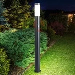 Au&szlig;en Steh Lampe Balkon Garten Beleuchtung Edelstahl Stand Leuchte BEWEGUNGSMELDER