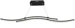 Pendelleuchte Wohnzimmerleuchte LED Esszimmerlampe Metall Schwarz L 96 cm