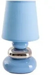 Tischleuchte Beistelllampe Schreibtischlampe Blau Schlafzimmerlampe H 31 cm
