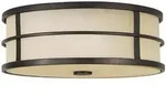 Deckenleuchte Wohnzimmerlampe 3 Flammig Stahl Bronze D 34,4 cm Lampe