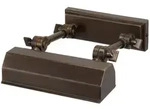 Wandlampe Bilderleuchte Spiegellampe Stahl Bronze B 18,2 cm Badezimmer Flurlampe