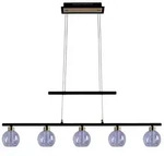 Pendelleuchte H&auml;ngeleuchte Deckenlampe LED Esszimmerleuchte Glas 5-Flammig L90cm